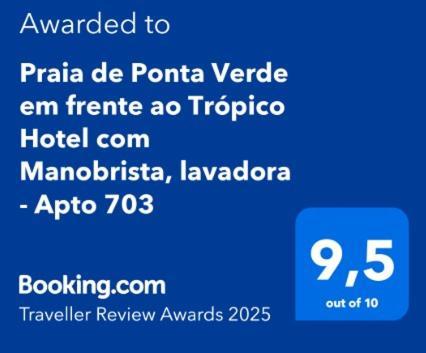 Praia De Ponta Verde Em Frente Ao Tropico Hotel Com Garagem, Wi-Fi, Lavadora - Apto703 Maceio  Bagian luar foto